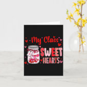 Valentines Day Teacher Kids My Cl Is Full Of Sweet カード (黄色い花)