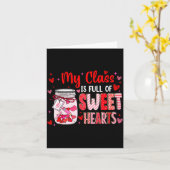 Valentines Day Teacher Kids My Cl Is Full Of Sweet カード (黄色い花)