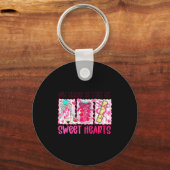 Valentines Day Teacher Kids My Cl Is Full Of Sweet キーホルダー (正面)