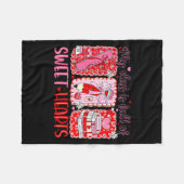 Valentines Day Teacher Kids My Cl Is Full Of Sweet フリースブランケット (正面(横))