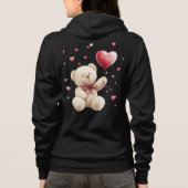 Valentine's Day Teddy Bear Love Full-zip Hoodie パーカ (裏面)