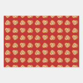 Valentines Day That Amore A Pizza私のハート ラッピングペーパーシート (正面3)