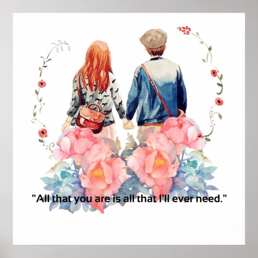 Valentine's day Theme Design  Poster ポスター (正面)