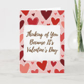 Valentines Day Thinking Of You Card カード (正面)