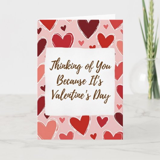 Valentines Day Thinking Of You Card カード (正面)
