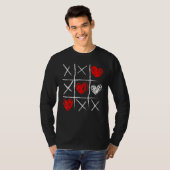 Valentine's Day Tic Tac Toe Valentine Cute Heart Tシャツ (正面フル)