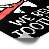 Valentines Day Tooth Brush We Belong Together Dent ポスター (角)