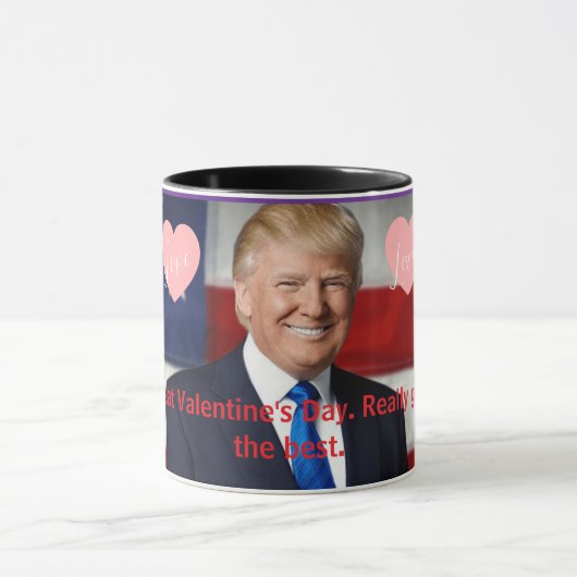 Valentine's Day Trump マグカップ (中央)