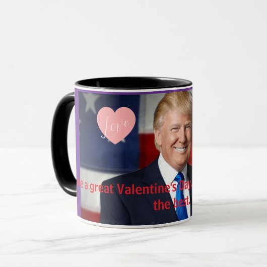 Valentine's Day Trump マグカップ (正面左)