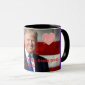 Valentine's Day Trump Mug マグカップ (正面右)
