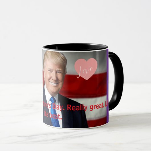 Valentine's Day Trump Mug マグカップ (正面右)