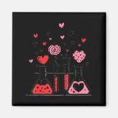 Valentines Day Vibes Science Teacher 100 Days Of S マグネット (正面)