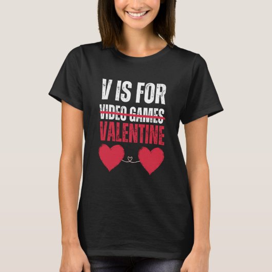 Valentine's Day Video Games Women And Men 2023 Re Tシャツ (正面)