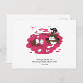 Valentine's Day - When you fish for love ポストカード (正面/裏面)