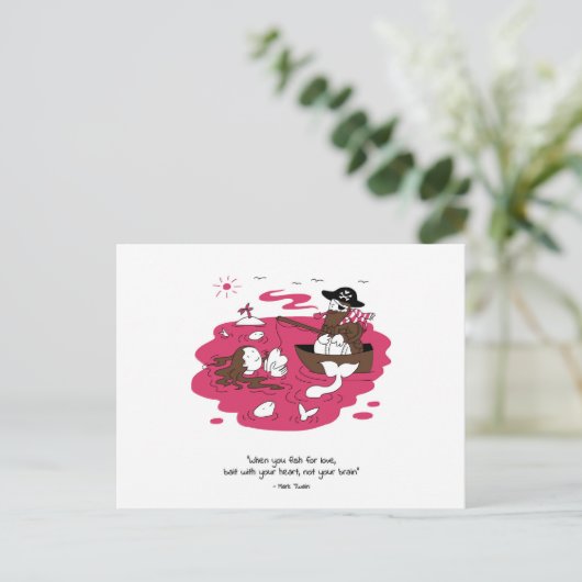 Valentine's Day - When you fish for love ポストカード (スタンド正面)