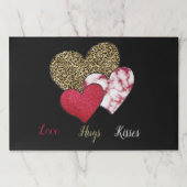 Valentine's Day wild paper placemats ペーパーパッド (正面)