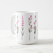 Valentine's Day Wildblumen コーヒーマグカップ (正面左)