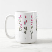 Valentine's Day Wildblumen コーヒーマグカップ (左)