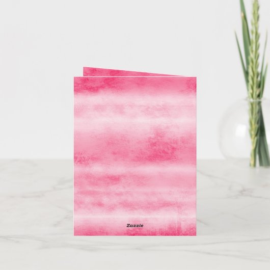 Valentine's Day Window Hearts Teddy Bear Love カード (裏面)