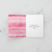 Valentine's Day Window Hearts Teddy Bear Love カード (内部)