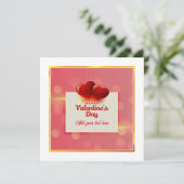 Valentine's Day With Red Hearts I Romantic Love   シーズンカード (スタンド正面)