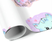 Valentine's Day Wrapping Paper Cat Kitten Love  ラッピングペーパー (ロールコーナー)