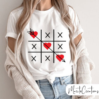 Valentine's day, Xoxox,Love heart, Cupid arrow Tシャツ