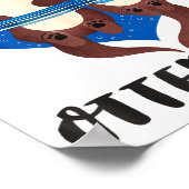 Valentine's Day You’re My Otter Half Love Pun Cute ポスター (角)