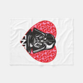 Valentines Day You Will Be My Valentine  フリースブランケット (正面(横))