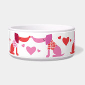 Valentines Dog Bowl  ボウル (左)