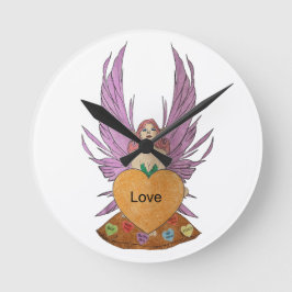 Valentines Faerie ラウンド壁時計
