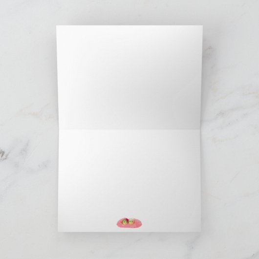 Valentine's for Best Friend, Cute Funny Vegetables カード (内部)