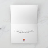 Valentine's for Best Friend - Flowers and Love カード (内部)