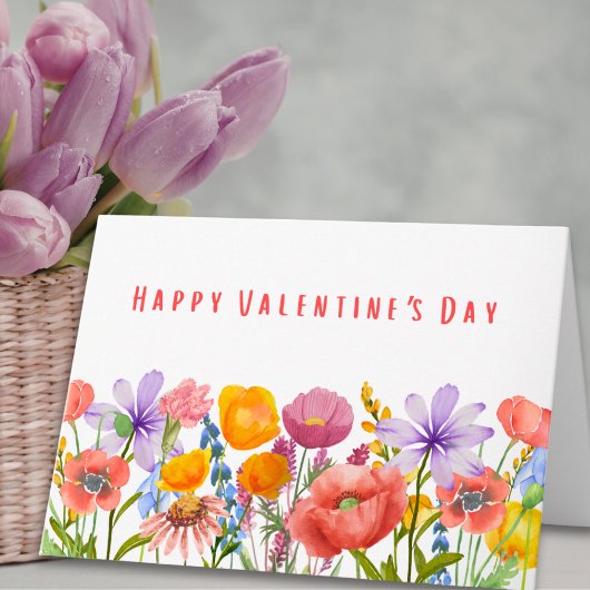 Valentine's for Best Friend - Flowers and Love カード