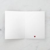 Valentine's for Husband - Romantic Red Roses Heart カード (内部)