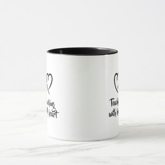 Valentines gift teacher thank you マグカップ (中央)