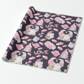 Valentines Gnomes In Love Wrapping Paper ラッピングペーパー (アンロールド)