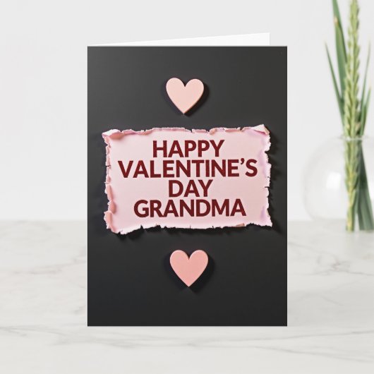 Valentines Grandma Love Card カード (正面)