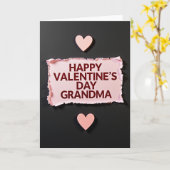 Valentines Grandma Love Card カード (黄色い花)