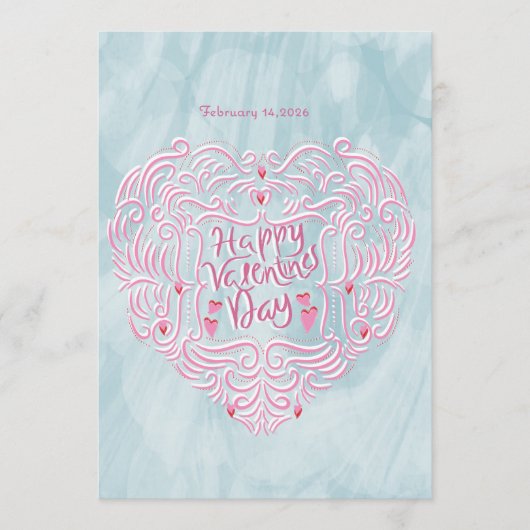 Valentines greeting  シーズンカード (正面)