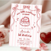 Valentines Hand Drawn Birthday 招待状