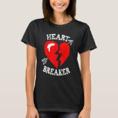 Valentine's Heart Breaker Funny Valentine's Day Ma Tシャツ (正面)
