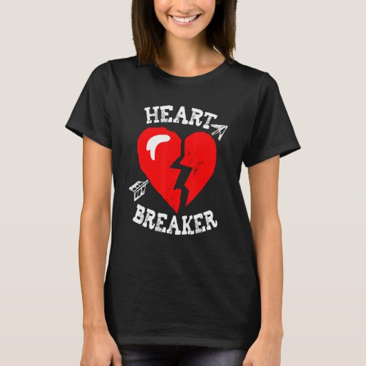 Valentine's Heart Breaker Funny Valentine's Day Ma Tシャツ (正面)