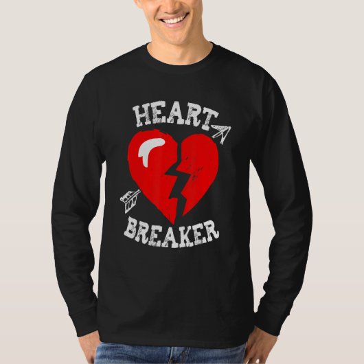 Valentine's Heart Breaker Funny Valentine's Day Ma Tシャツ (正面)