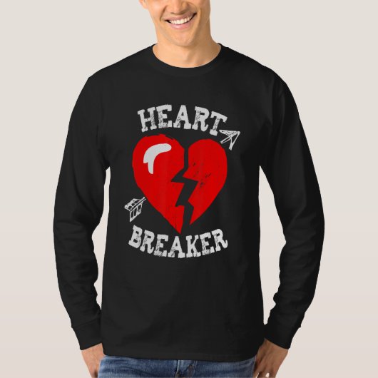Valentine's Heart Breaker Funny Valentine's Day Ma Tシャツ (正面)