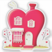 VALENTINES HEART HOUSE シール (正面)