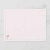 Valentine's Heart Pink and Green Heart Balloons ポストカード (裏面)