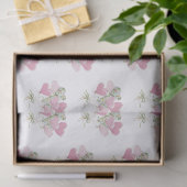 Valentine's Heart Pink and Green Heart Balloons 薄葉紙 (ギフト)