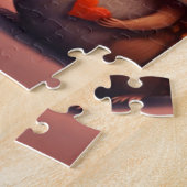 Valentine's hedgehogs cartoon jigsaw puzzle ジグソーパズル (側面)