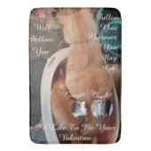 Valentine's Humor Cats Photo Text バスマット (正面縦)